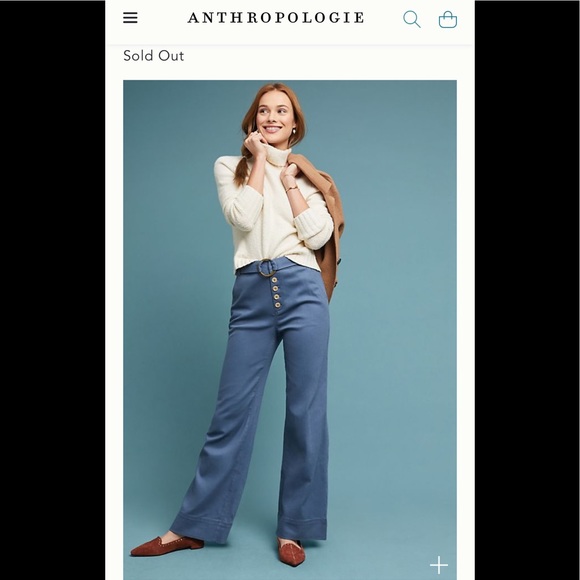 Anthropologie Cassidy Wide-Leg Pant - Picture 2 of 8